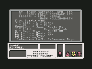 Renegade title screen for Commodore 64